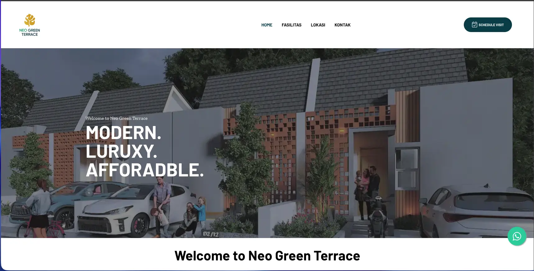 Landing Page untuk Neo Green Terrace