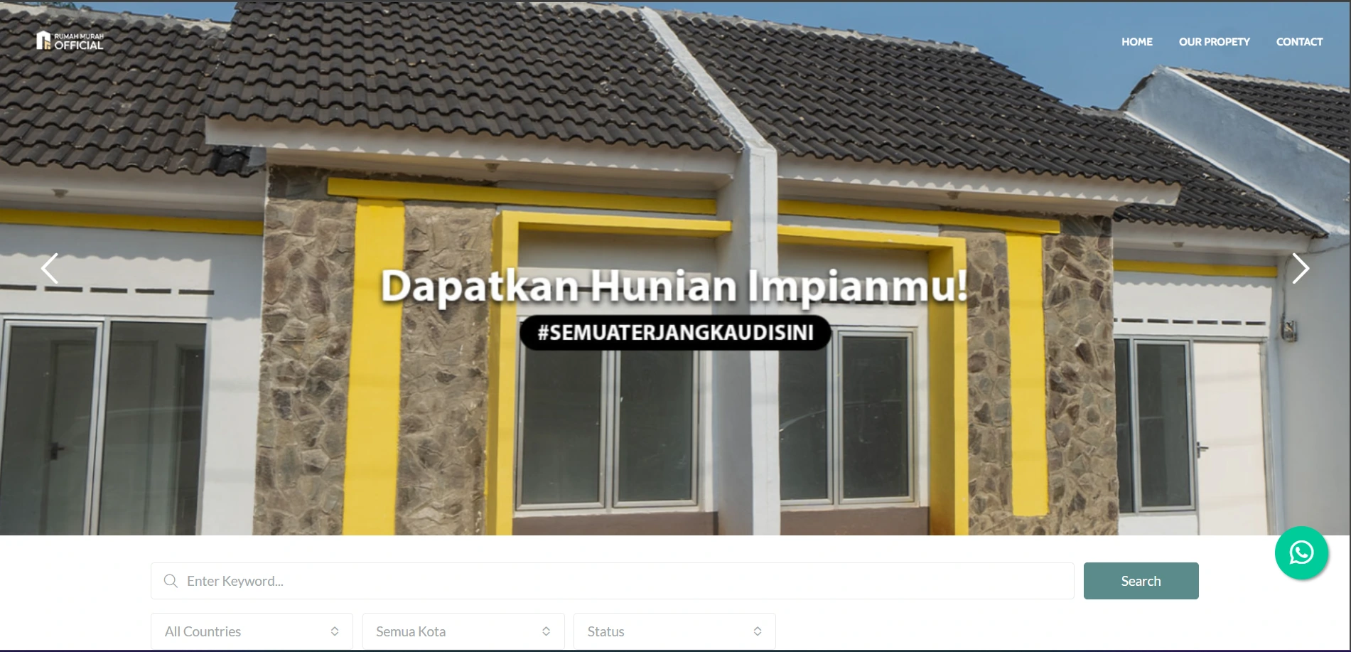 Landing Page untuk Rumah Murah